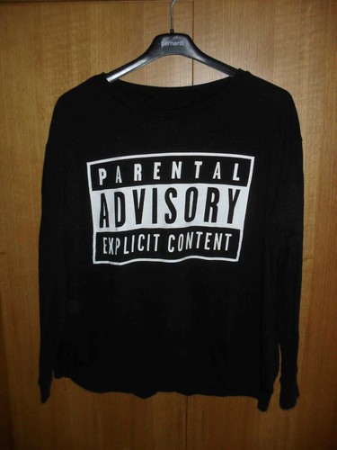 Parental advisory felpa nera - parental,
