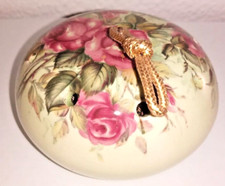 ANTICO PROFUMA ARMADI in PORCELLANA INGLESE ROSE Crema Pomo Pomander Flowers