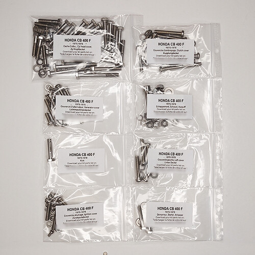Honda 400 1975 1977 kit - cb, f