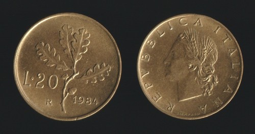 Lire 1984 ramo quercia - ramo,