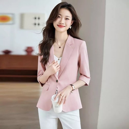 Blazer donna elegante rosa - blazer,