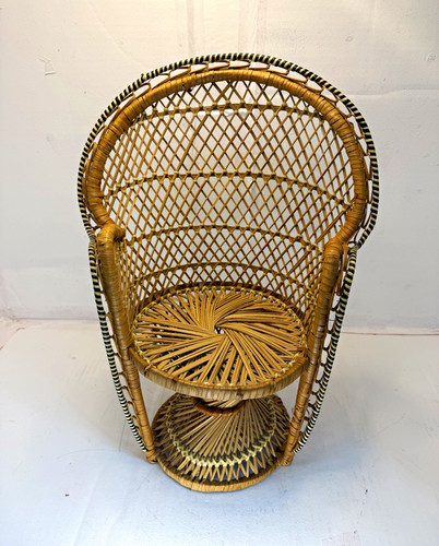 Sedia vintage mini vimini - sedia, e
