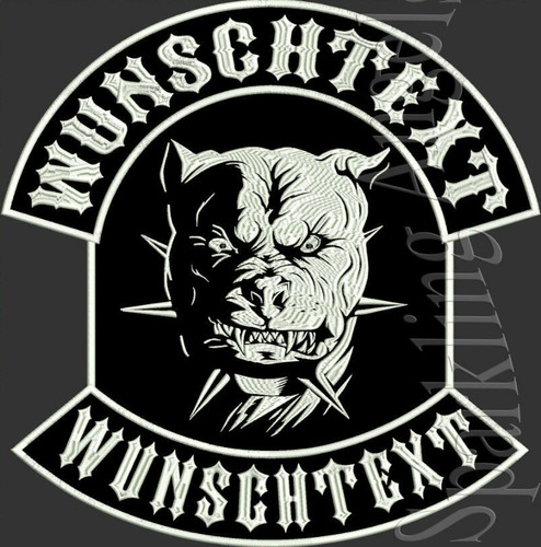 Pitbull rückenaufnäher - ,