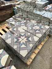 Cementine vecchie ORIGINALI siciliane pavimento di recupero 26