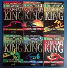 Stephen King IL MIGLIO VERDE 6 volumi libri prima ed. Sperling 1996 COMPLETA