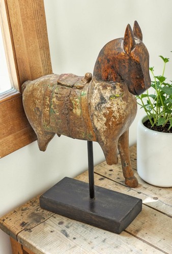 Vintage legno cavallo - in,