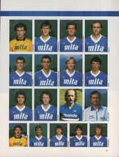 GUERIN SPORTIVO SERIE A 1985/86  2 FOGLI CALCIO ITALIA COMO - RETRO BARI