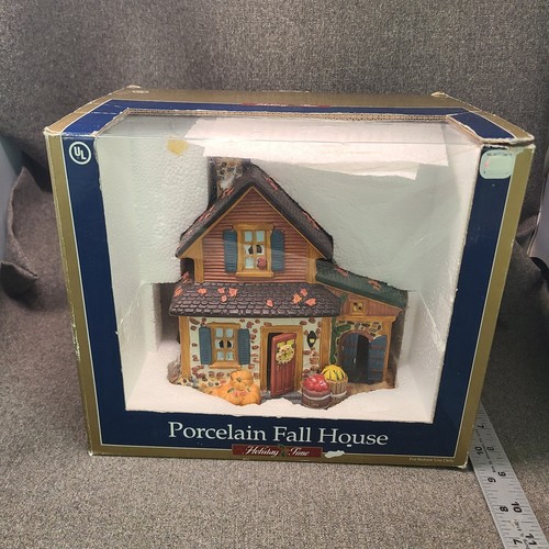 Holiday time porcelain - porcelain, fall
