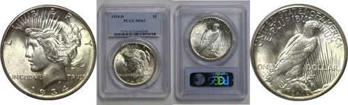 1934 dollaro della pace - della,