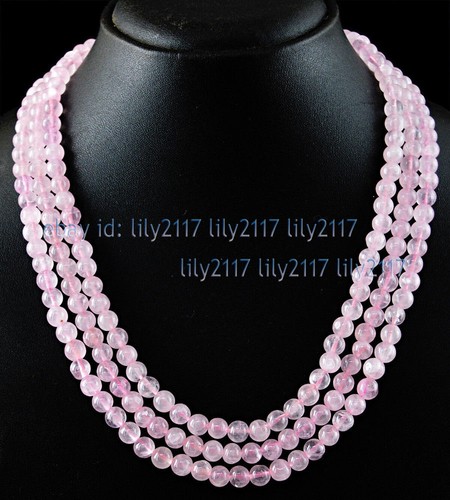 Collana fili 10mm quarzo - 3,