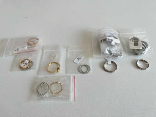 Lotto bigiotteria anelli stock - lotto,