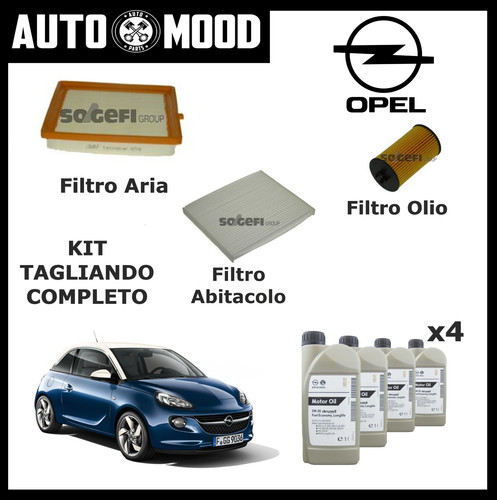 Kit tagliando opel - adam, 1.2