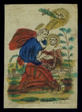 santino incisione 1600 S.GIUSEPPE  cor. van merlen