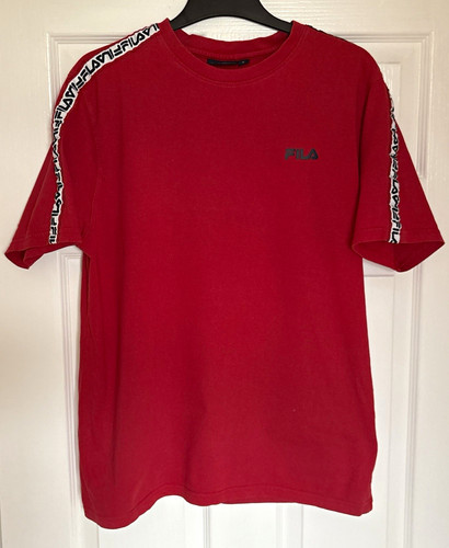 Shirt fila uomo rossa logo - fila,