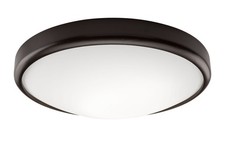 Plafoniera LED legno vetro