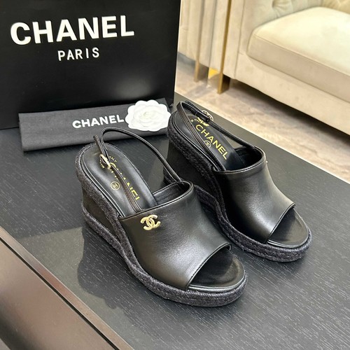 Sandali con zeppa chanel - con,