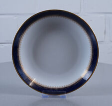 Zuppiera in porcellana Eschenbach Bavaria piatto bordo dorato vero cobalto