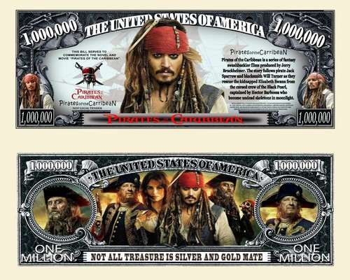 Pirates des caraïbes billet - pirates,