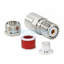 Morsetto connettore dritto UHF