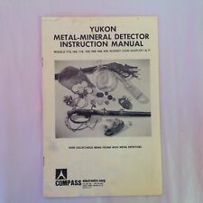 Yukon Metal-Mineral Detector Vintage Manuale Istruzioni Bussola Electronics Corp