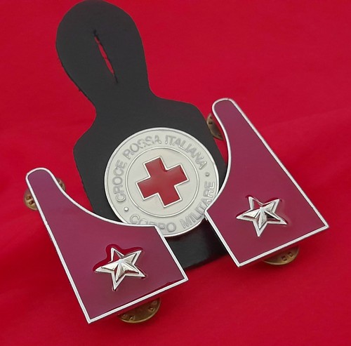 Mostrine spilla croce rossa - mostrine/spilla,