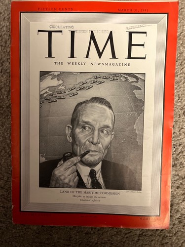 Time magazine march 1941 - march, 31,