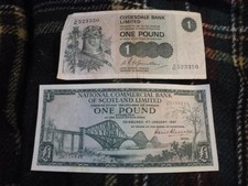 2 BANCONOTE DA UNA STERLINA