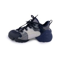 Scarpe basse sneakers Christian Dior blu D Connect autentiche taglia 38