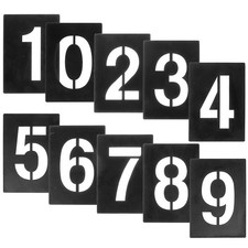  10 Pcs Numero Stencil Per