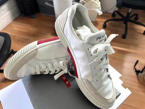 Sneakers uomo prada tessuto - sneakers,
