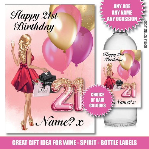 Etichetta bottiglia compleanno - etichetta,