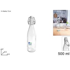 BOTTIGLIA TONDA LISCIA VETRO