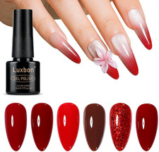 6 Pz Smalto Gel Semipermanente Set - Set Di Colori Invernali Smalto Gel Di Lunga