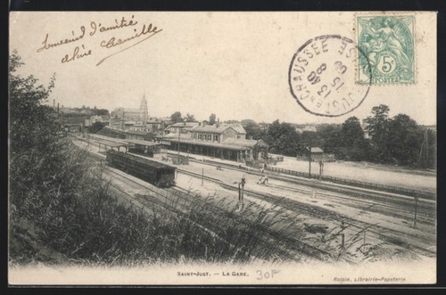 Cpa saint just gare - cpa, la