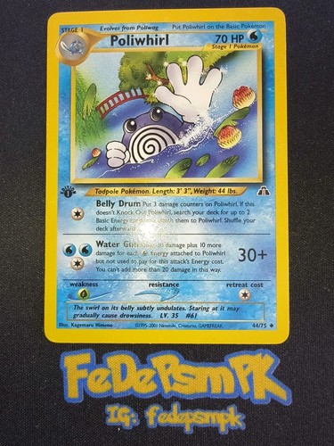Lotto carte pokemon poliwhirl - lotto,