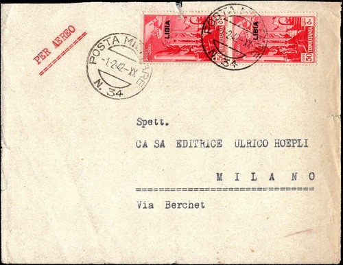 Libia tripoli 50c - tripoli, posta