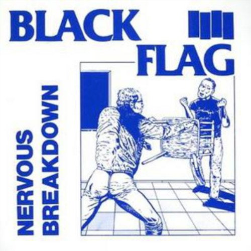 Black flag nervous - black,