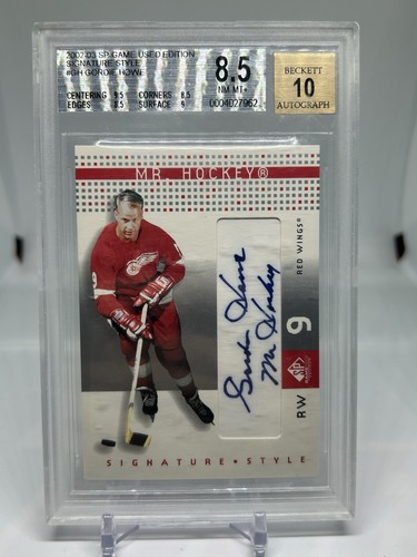 Gordie howe bgs 2002 03 - 8.5, 2002-03