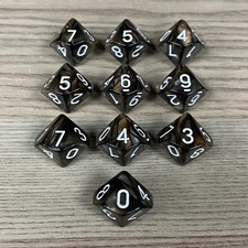 10 Bronzo Perlescente Dadi D10