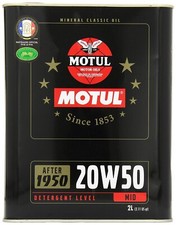 2 LT MOTUL OLIO MOTORE 20W50 AUTO D'EPOCA MINERALE PER MOTORI DAL 1950 AL 1970 