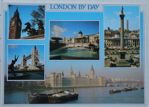 Cartolina vintage londra - cartolina,