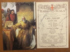 6) GAVAZZENI RONI ROARK STRUMMER BRUSON LOCANDINA DUE FOSCARI TEATRO LA SCALA 88