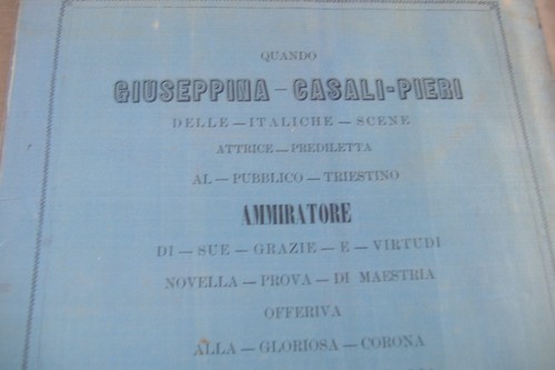 Trieste 1857 stampato - 1857-stampato, su