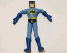 PUPAZZO IN GOMMA FLEXY CURVABILE/RUBBER TOY BATMAN-ANNI 70-VINTAGE ACTION FIGURE