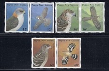 PAPUA NUOVA GUINEA 1985 UCCELLI DA CACCIA Coppie VF MNH