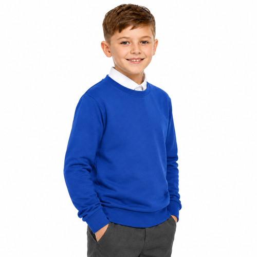 Maglione scuola girocollo - scuola, blu