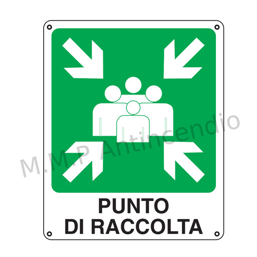Cartello segnaletico punto - cartello, di