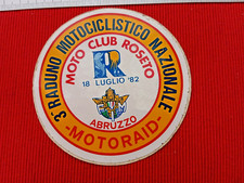 Adesivo Moto Club Roseto - Abruzzo 3 Raduno Motoc. Nazionale 18-7-1982