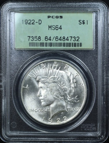1922 dollaro della pace 1 - 1922-d, $1