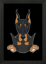Doberman cucciolo in tasca